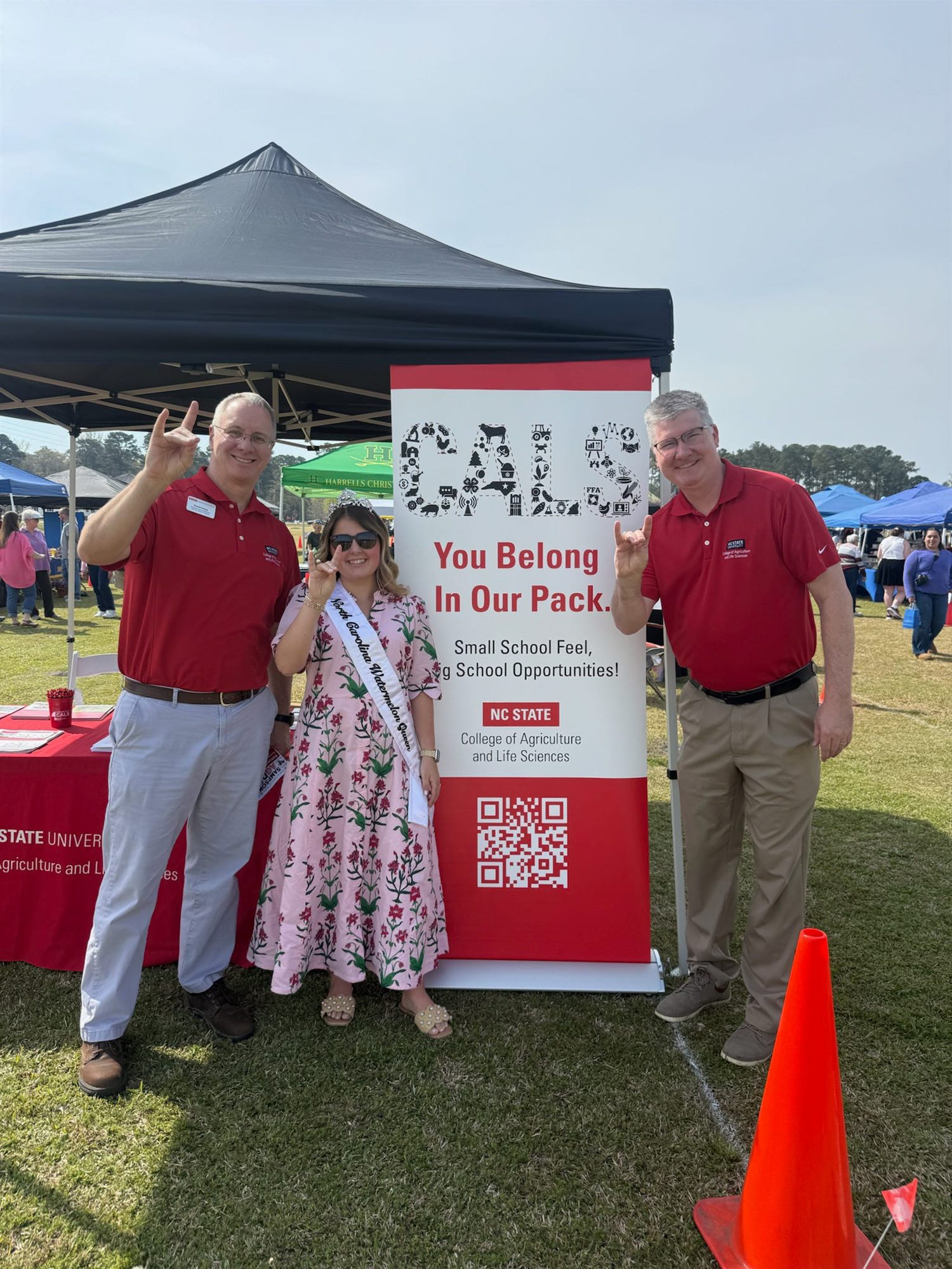 Lilah Byrum at the NC State College of Agriculture stand